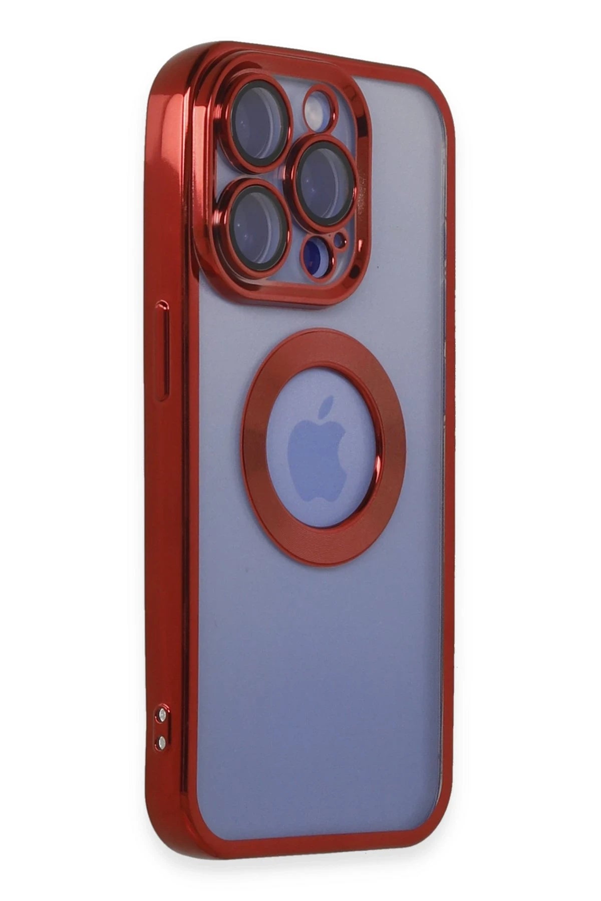 nebaktın Apple iPhone 15 Pro Kılıf Slot Silikon - Kırmızı 2