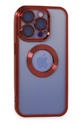 nebaktın Apple iPhone 15 Pro Kılıf Slot Silikon - Kırmızı 1