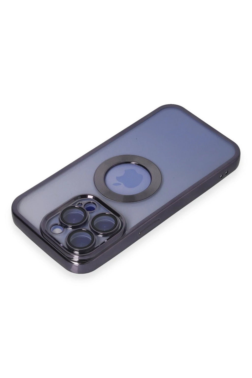 nebaktın Apple iPhone 15 Pro Kılıf Slot Silikon - Mor 3