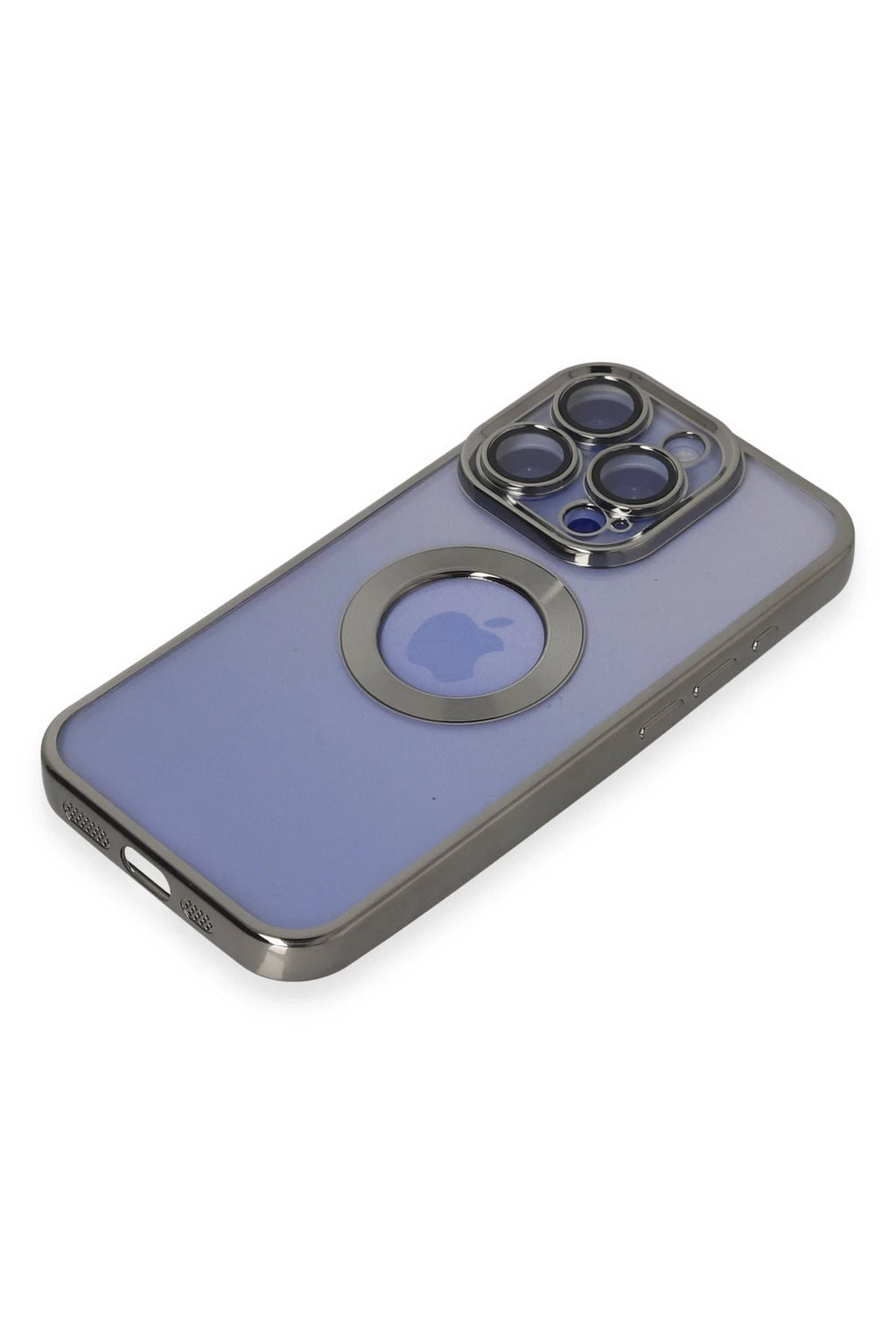 nebaktın Apple iPhone 15 Pro Kılıf Slot Silikon - Titan Gri 4