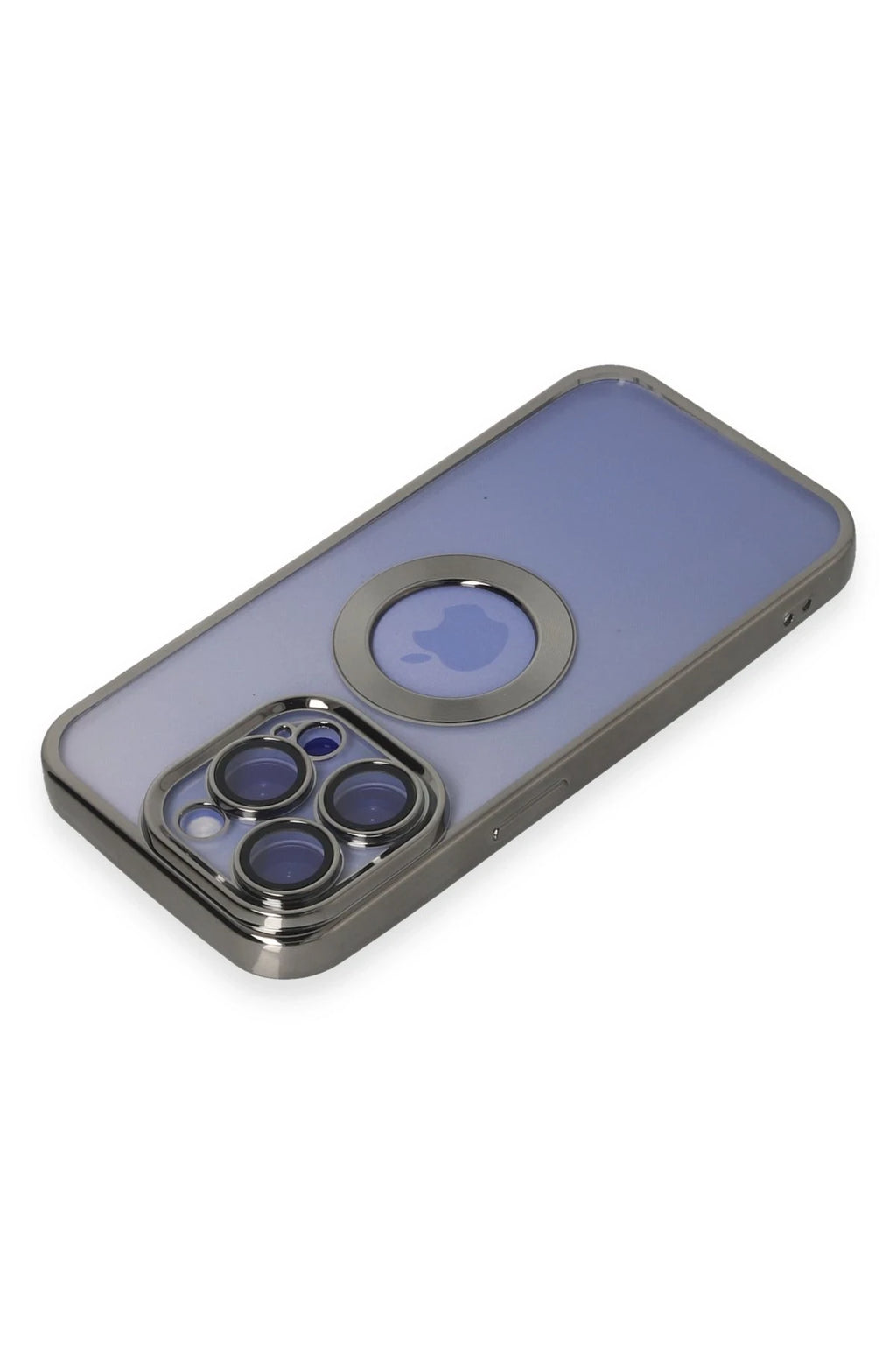 nebaktın Apple iPhone 15 Pro Kılıf Slot Silikon - Titan Gri 3