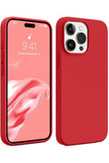 nebaktın Apple iPhone 15 Pro Max Kılıf First Silikon - Kırmızı 1