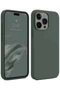 nebaktın Apple iPhone 15 Pro Max Kılıf First Silikon - Koyu Yeşil 1