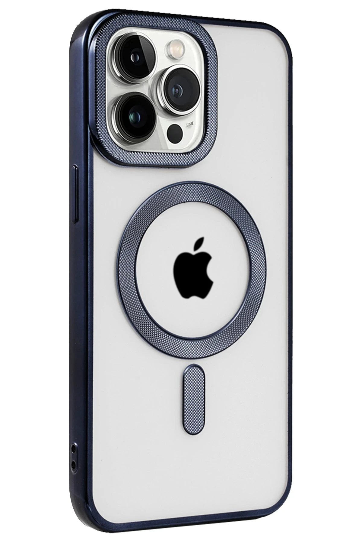 nebaktın Apple iPhone 15 Pro Max Kılıf Kronos Magsafe Kapak - Lacivert 2