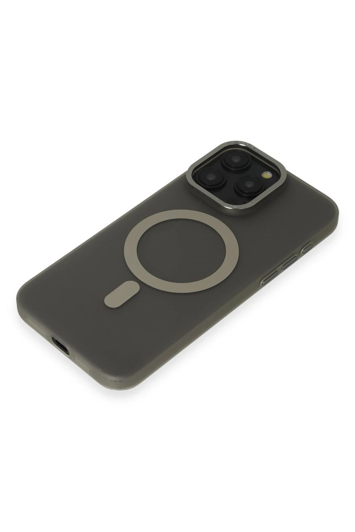 nebaktın Apple iPhone 15 Pro Max Kılıf Lodos Magneticsafe Mat Kapak - Titan Gri 4