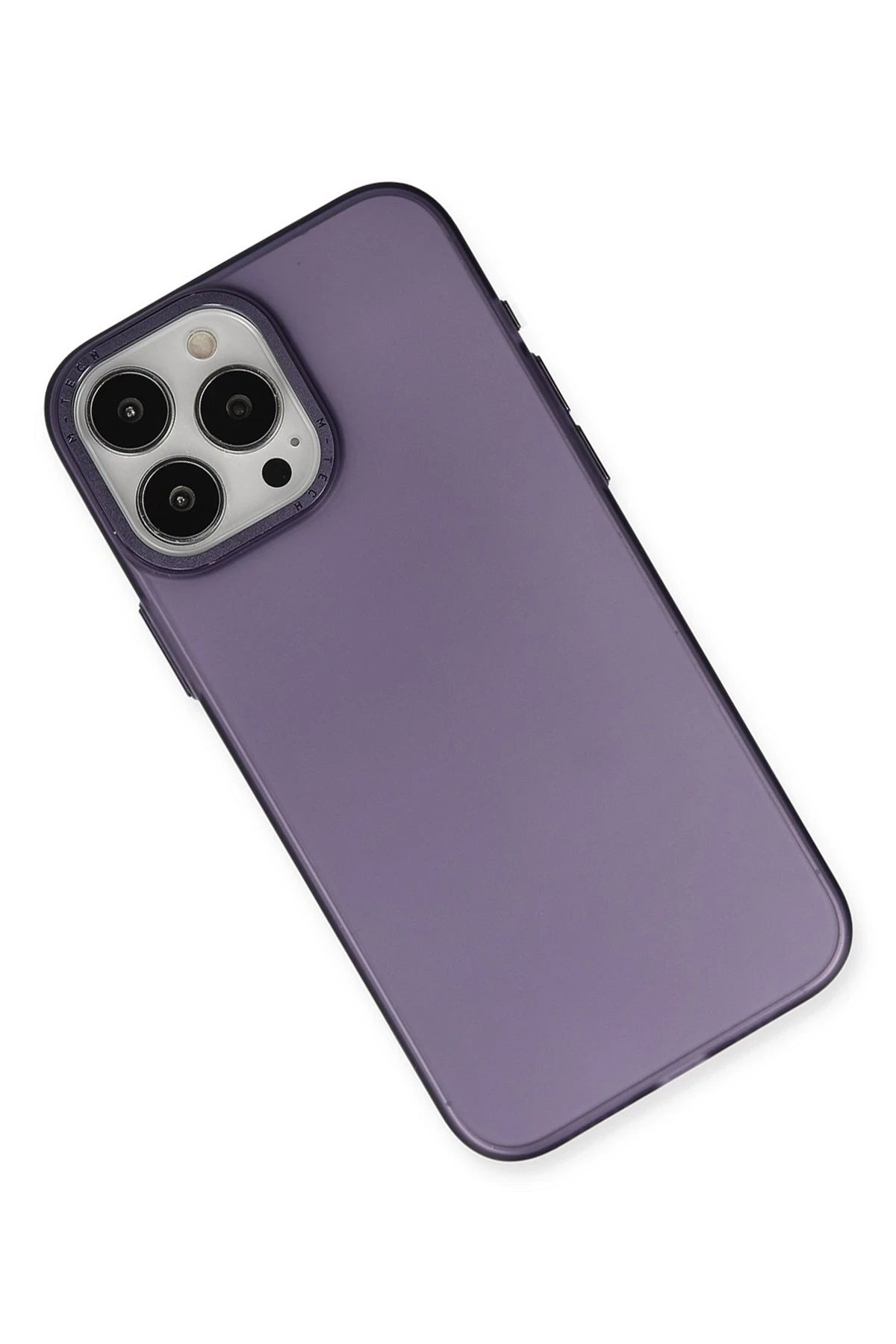 nebaktın Apple iPhone 15 Pro Max Kılıf Modos Metal Kapak - Derin Mor 3