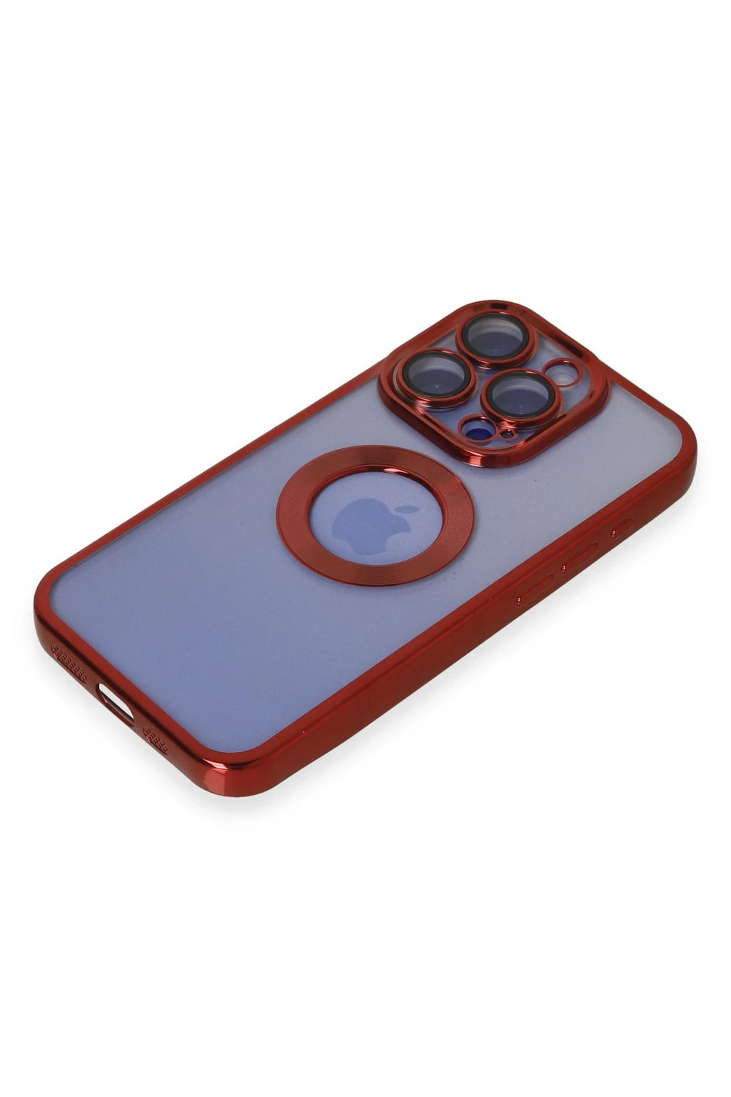 nebaktın Apple iPhone 15 Pro Max Kılıf Slot Silikon - Kırmızı 4