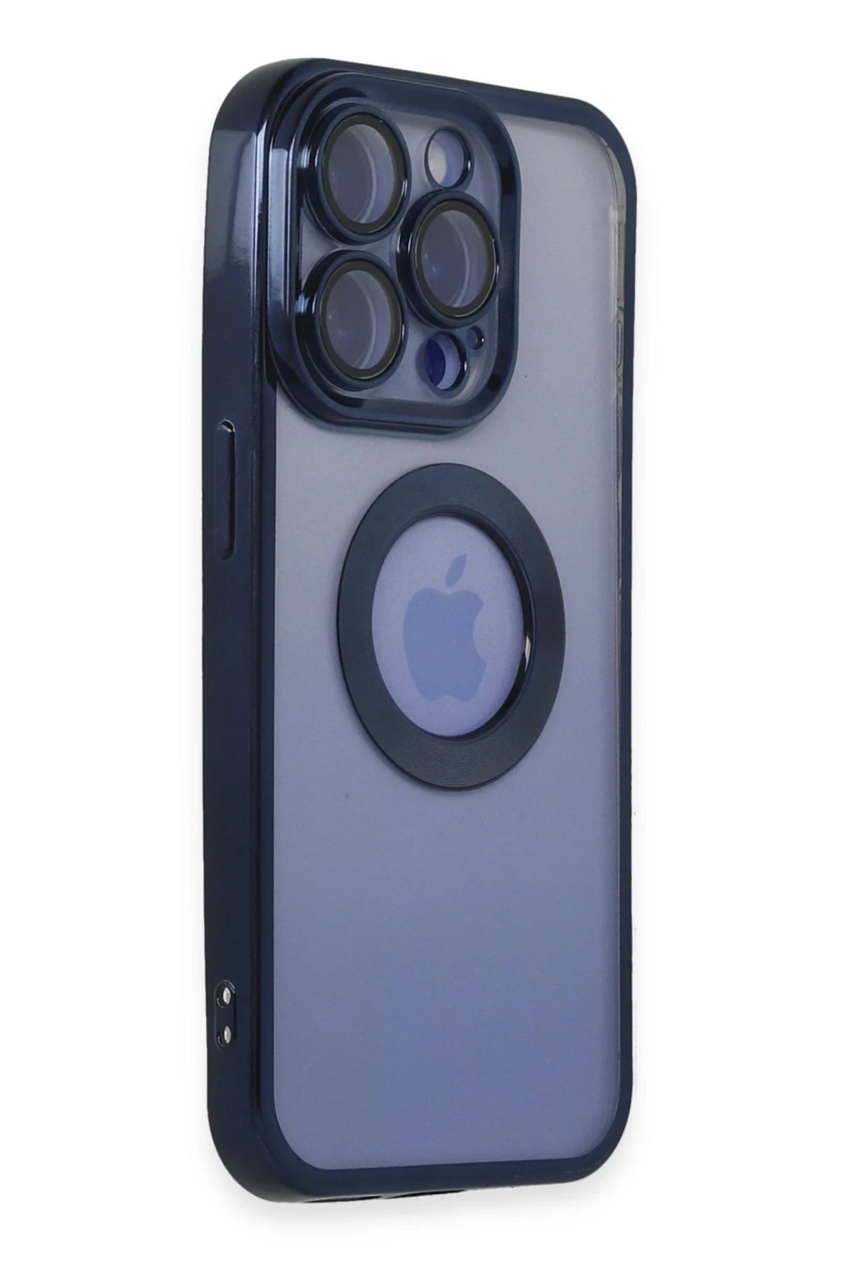 nebaktın Apple iPhone 15 Pro Max Kılıf Slot Silikon - Lacivert 2