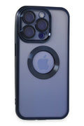 nebaktın Apple iPhone 15 Pro Max Kılıf Slot Silikon - Lacivert 1