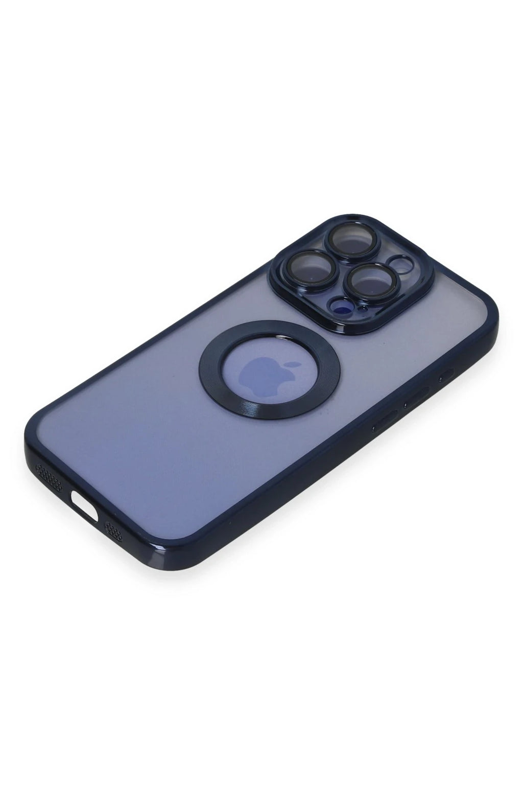 nebaktın Apple iPhone 15 Pro Max Kılıf Slot Silikon - Lacivert 4