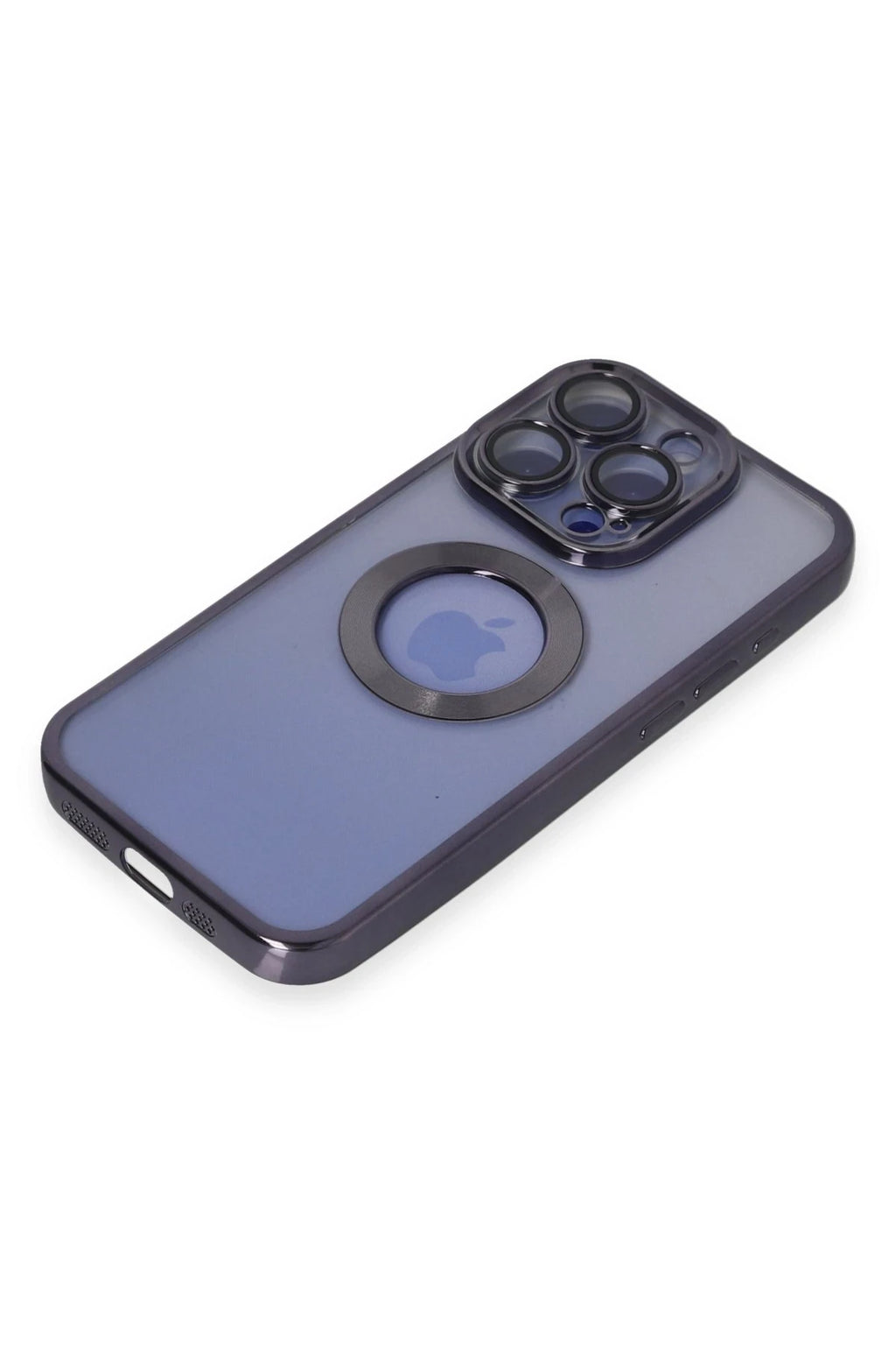 nebaktın Apple iPhone 15 Pro Max Kılıf Slot Silikon - Mor 4