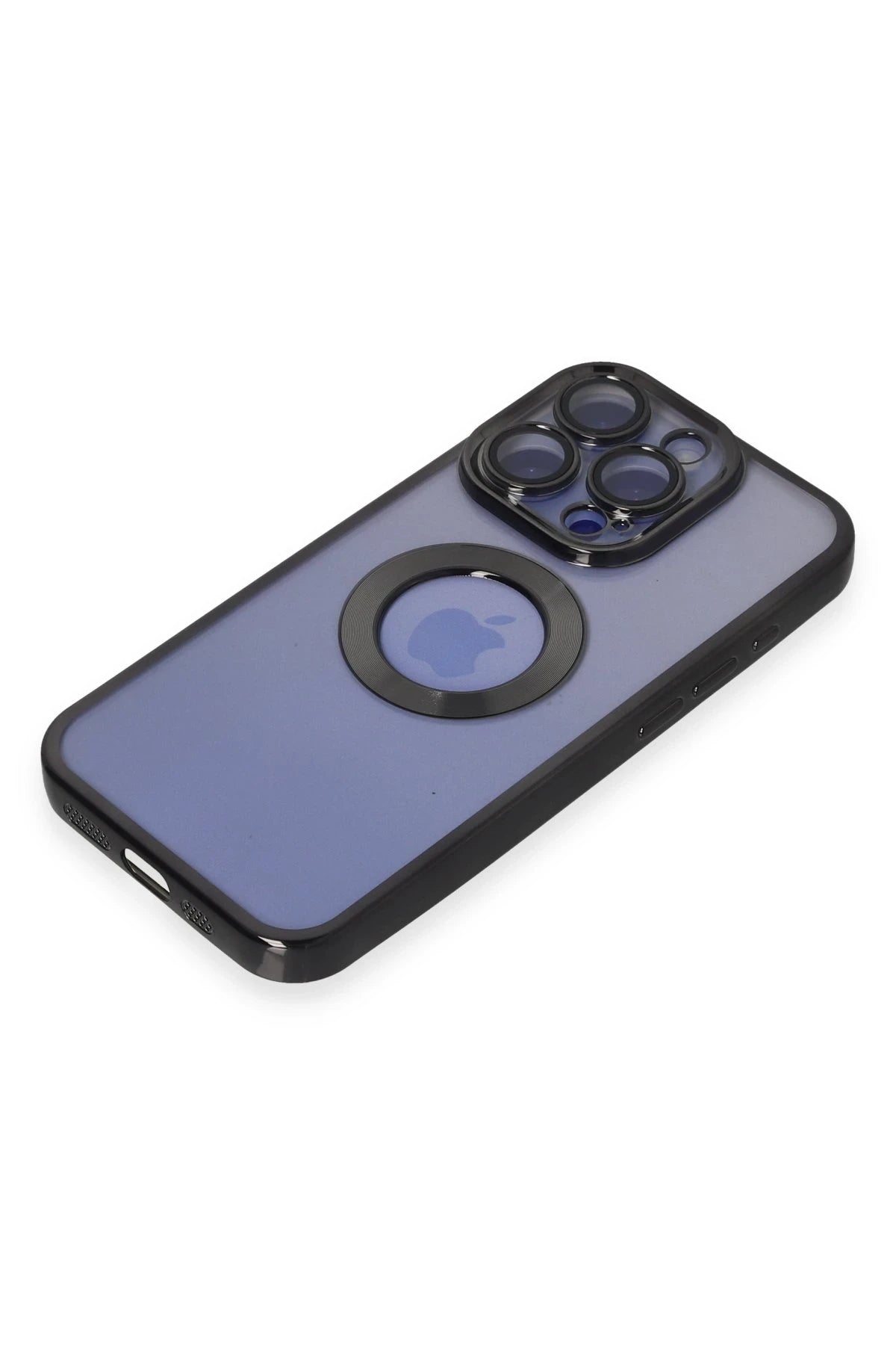nebaktın Apple iPhone 15 Pro Max Kılıf Slot Silikon - Siyah 4