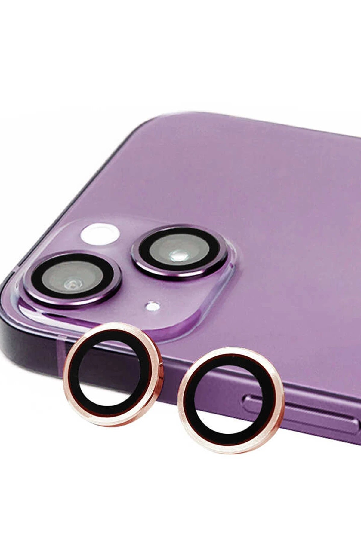 nebaktın Apple iPhone 15 Raze Metal Kamera Lens - Pembe 1