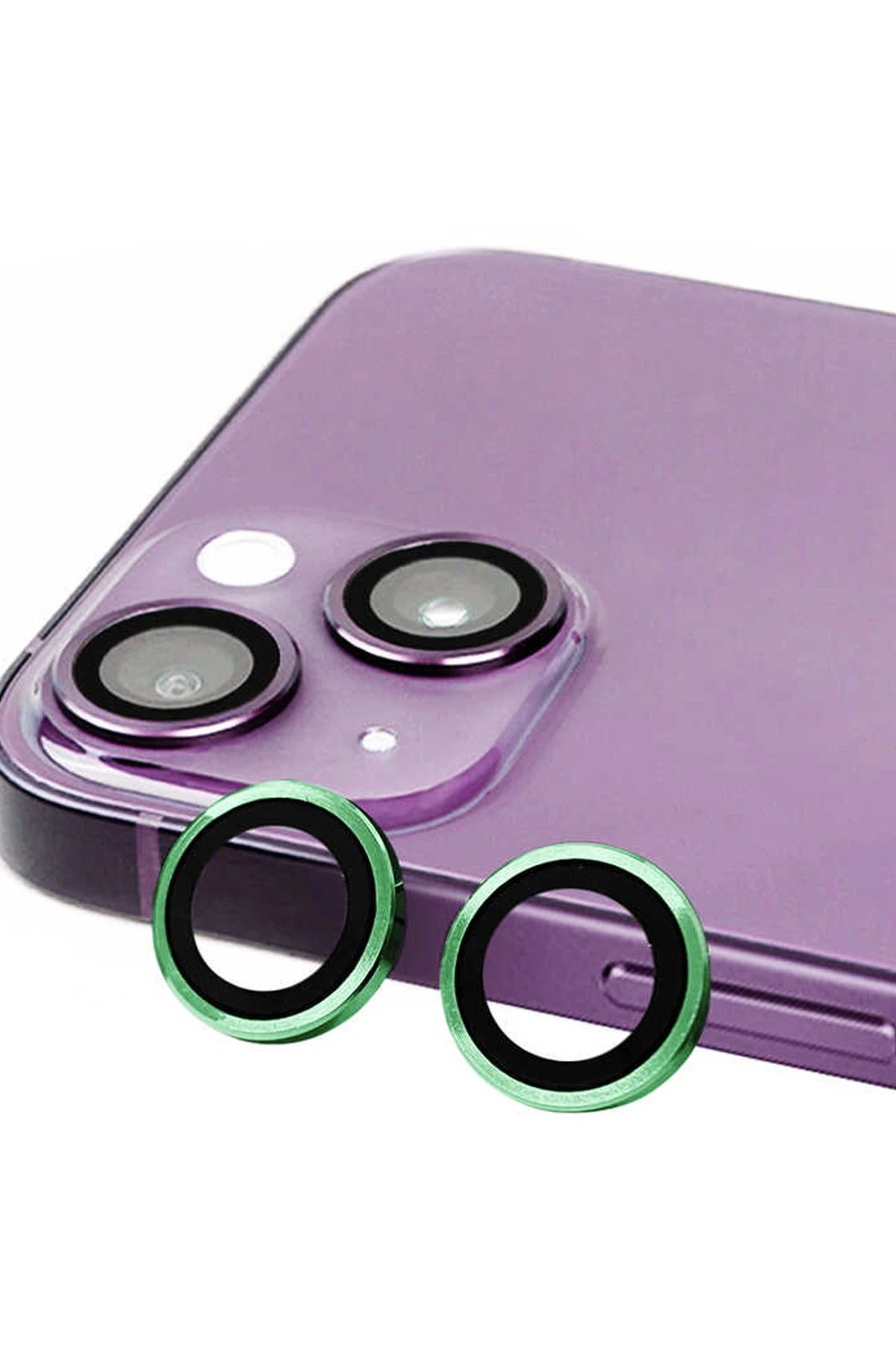 nebaktın Apple iPhone 15 Raze Metal Kamera Lens - Yeşil 1