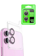 nebaktın Apple iPhone 16 Plus Raze Metal Kamera Lens - Pembe 1