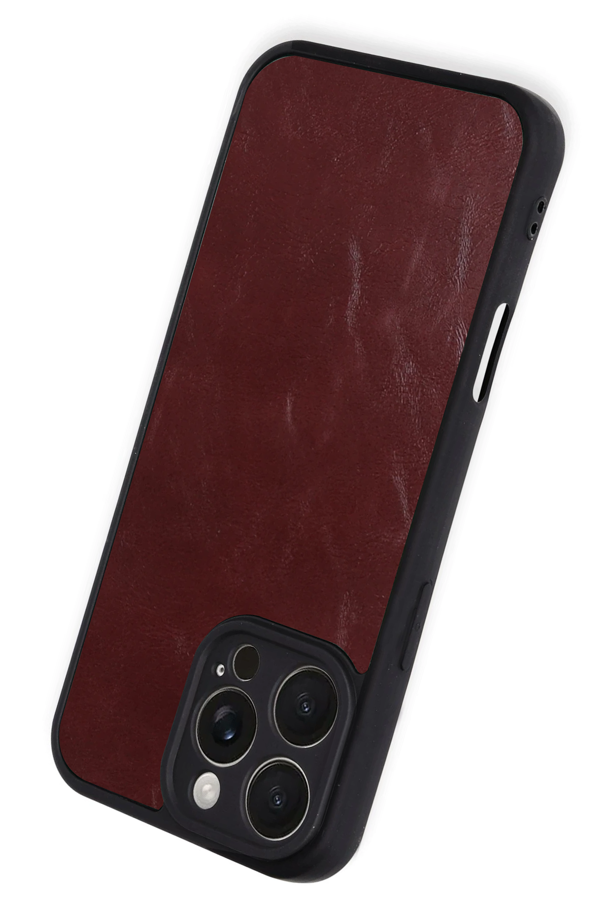 nebaktın Apple iPhone 16 Pro Max Kılıf Aras Deri Kapak - Bordo 3