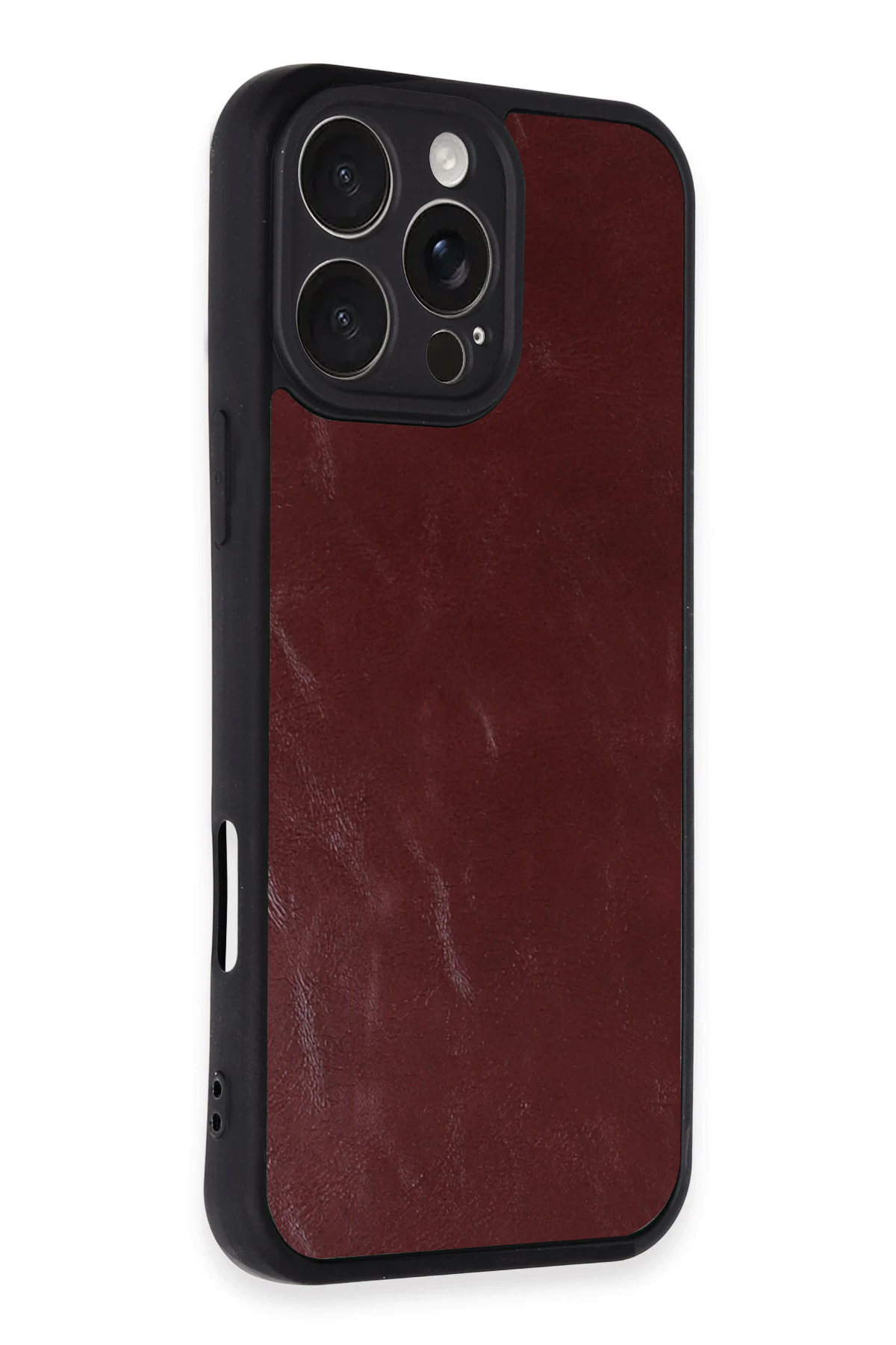 nebaktın Apple iPhone 16 Pro Max Kılıf Aras Deri Kapak - Bordo 2