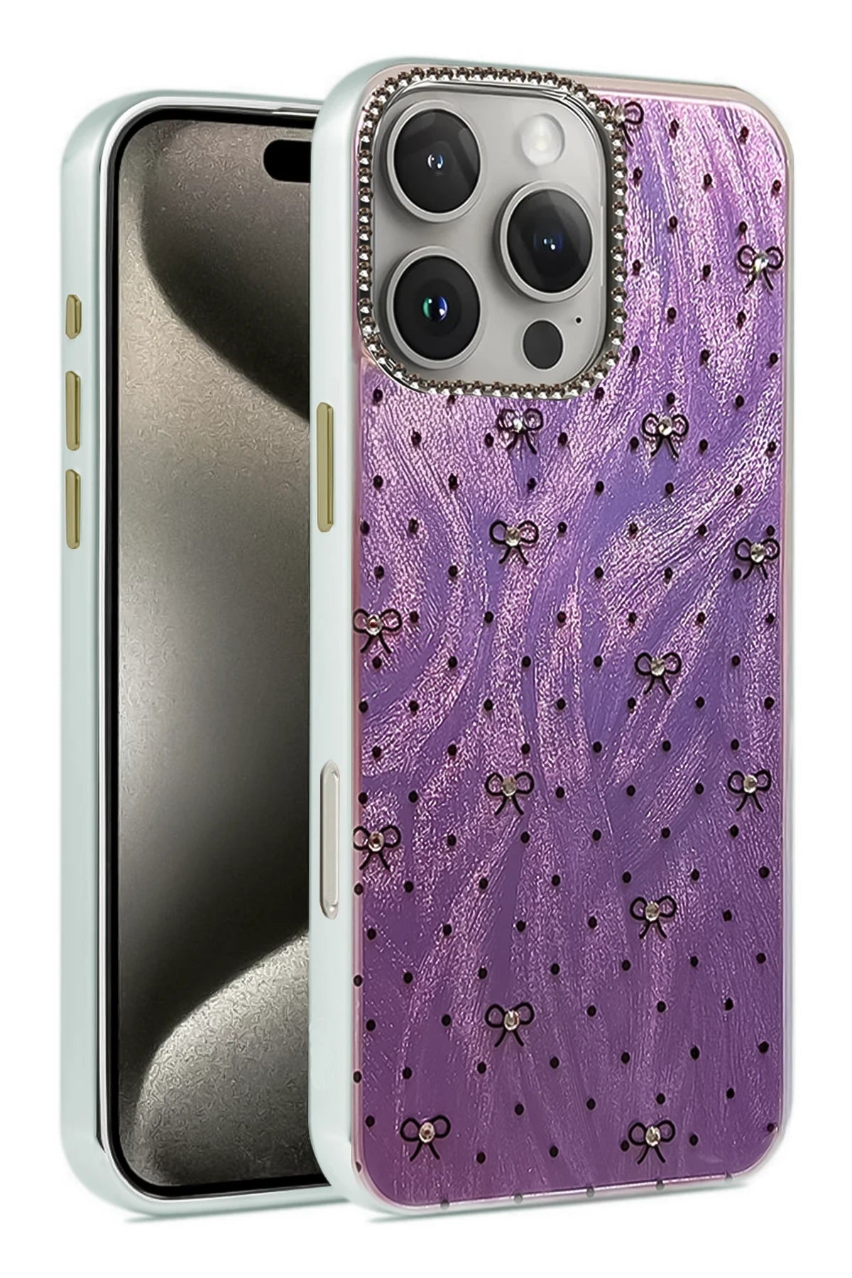 nebaktın Apple iPhone 16 Pro Max Kılıf Blade Aynalı Desenli Kapak - Desen 2 1