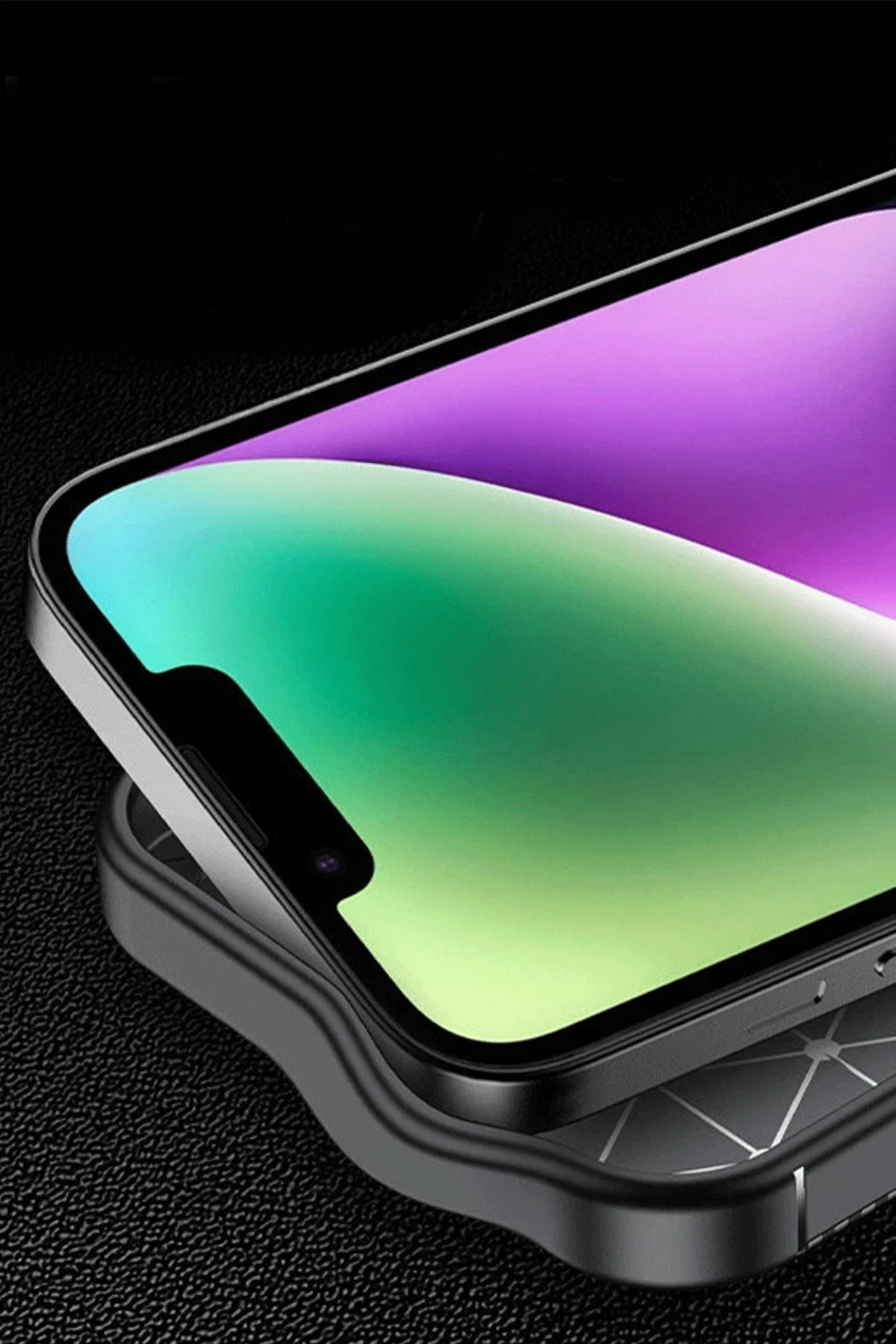 nebaktın Apple iPhone 16E Kılıf Auto Focus Karbon Kapak - Kahverengi 2