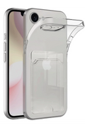 nebaktın Apple iPhone 16E Kılıf Kart Şeffaf Silikon - Şeffaf 1