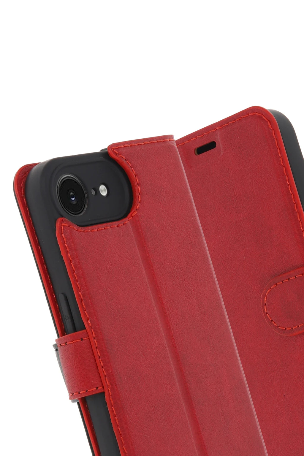 nebaktın Apple iPhone 16E Kılıf Trend S Plus Kapaklı Kılıf - Kırmızı 2