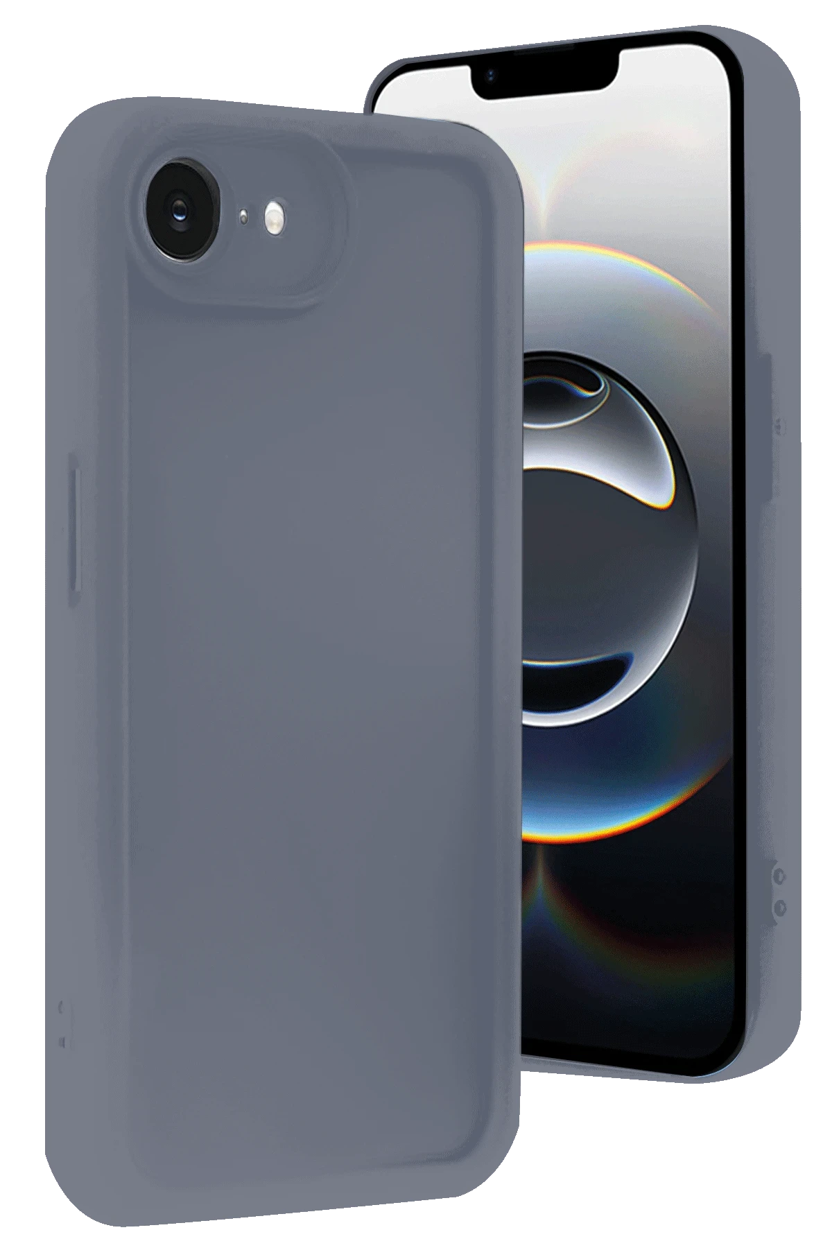 nebaktın Apple iPhone 16E Kılıf Viera Silikon - Gri 1