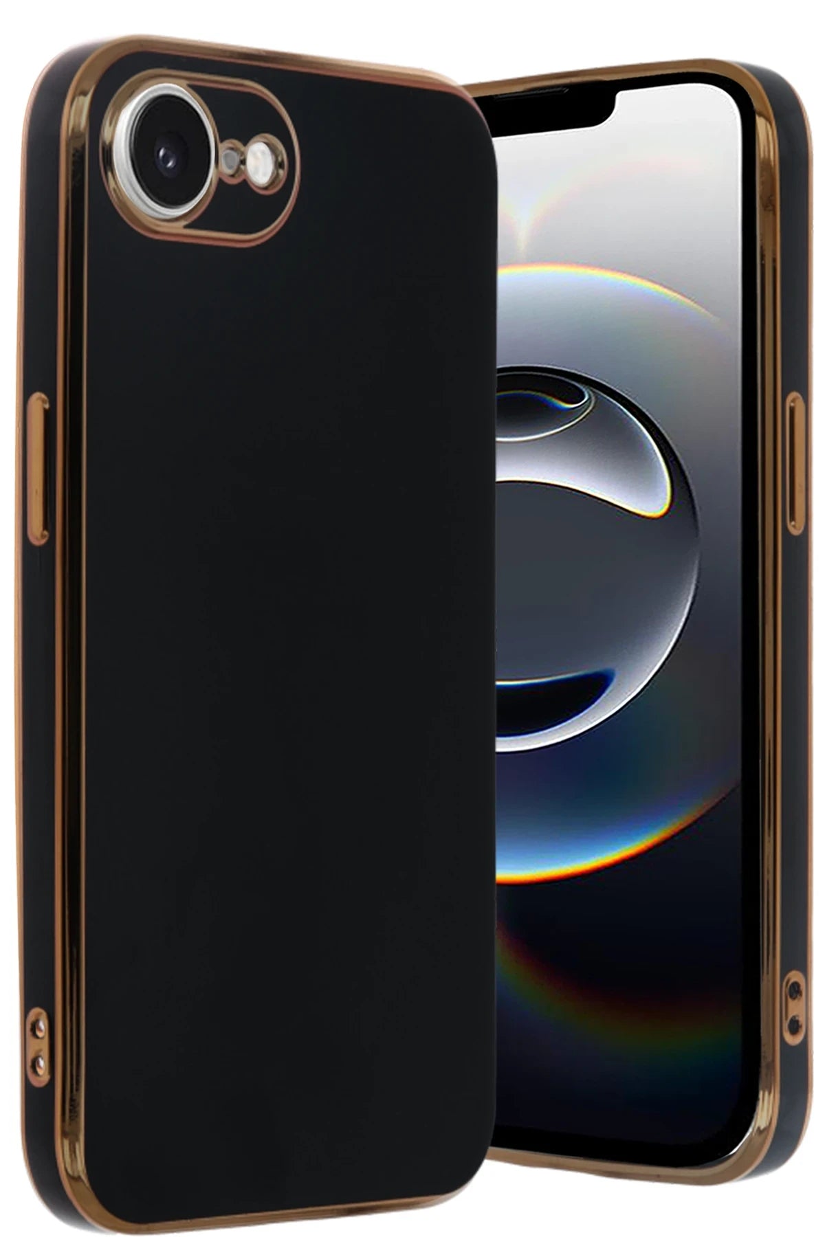 nebaktın Apple iPhone 16E Kılıf Volet Silikon - Siyah 1