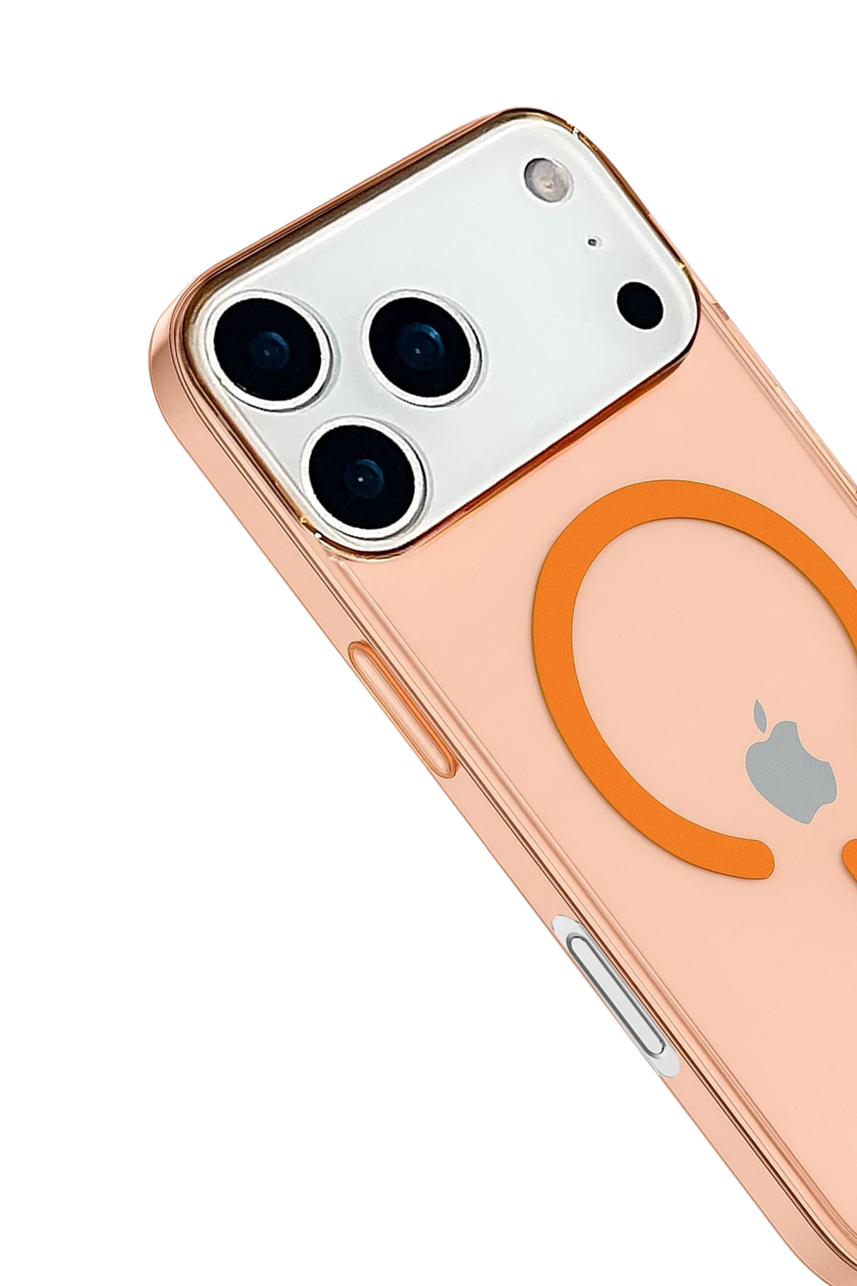 nebaktın Apple iPhone 17 Pro Kılıf Pc Real Magsafe Kapak - Turuncu 3