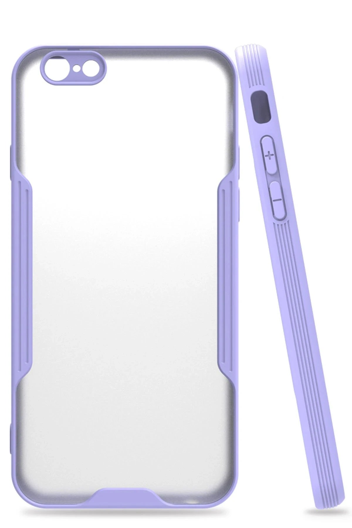 nebaktın Apple iPhone 6 Kılıf Platin Silikon - Lila 1