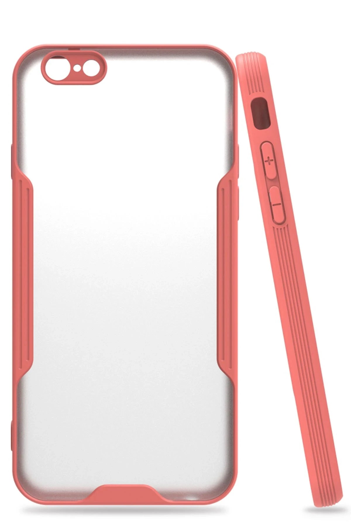 nebaktın Apple iPhone 6 Kılıf Platin Silikon - Pembe 1