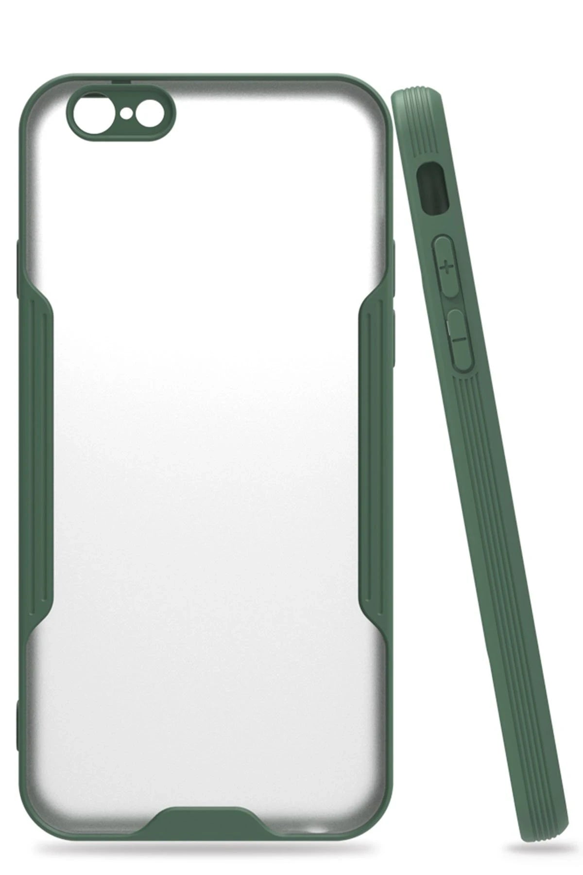 nebaktın Apple iPhone 6 Kılıf Platin Silikon - Yeşil 1