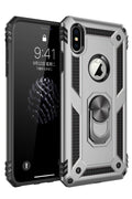 nebaktın Apple iPhone X Kılıf Sofya Yüzüklü Silikon Kapak - Gümüş 1