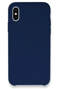 nebaktın Apple iPhone XS Max Kılıf Lansman Legant Silikon - Lacivert 1