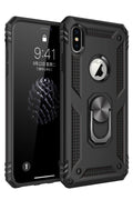 nebaktın Apple iPhone XS Max Kılıf Sofya Yüzüklü Silikon Kapak - Siyah 1