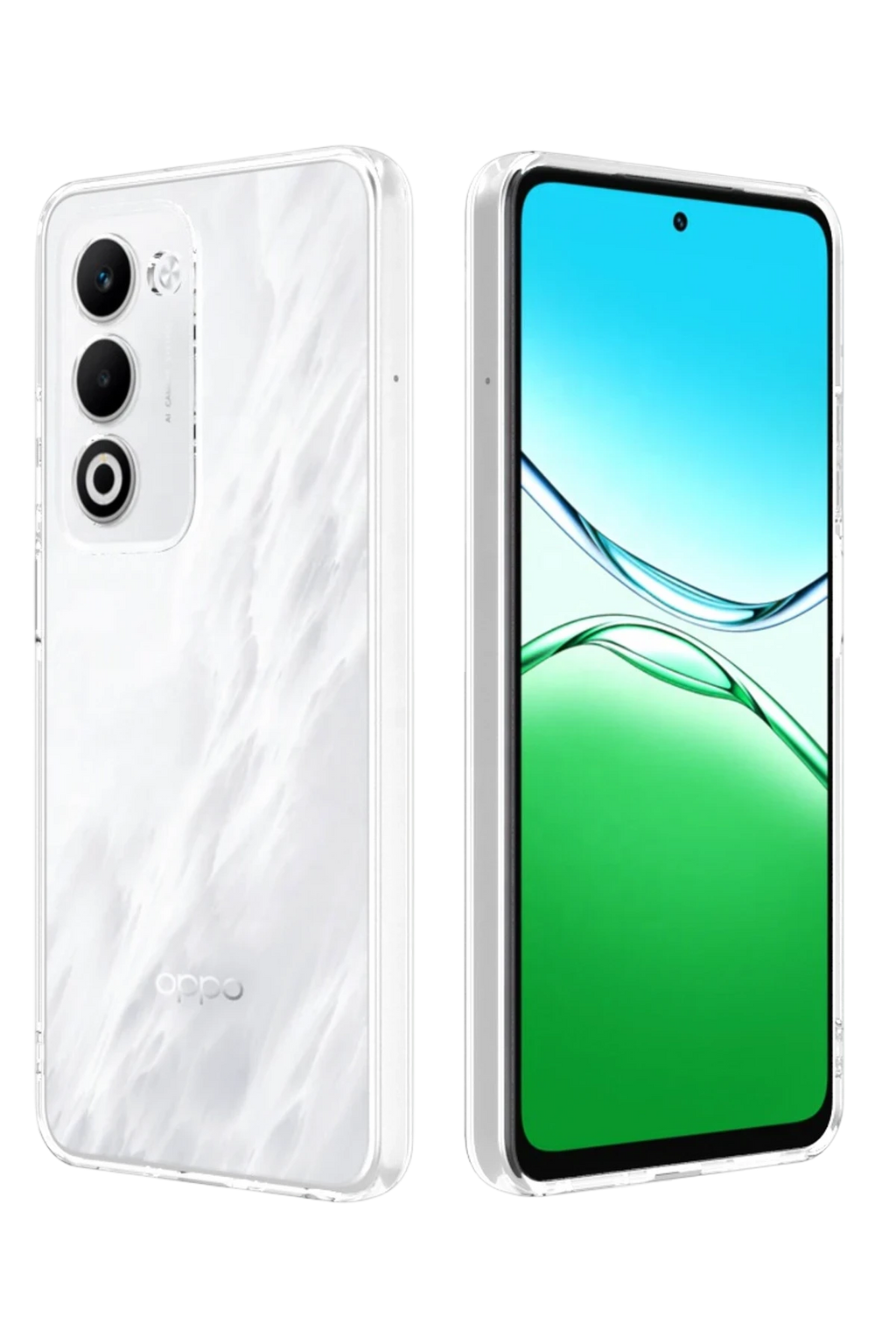 nebaktın Oppo A5 4G Lüx Şeffaf Silikon - Şeffaf 2