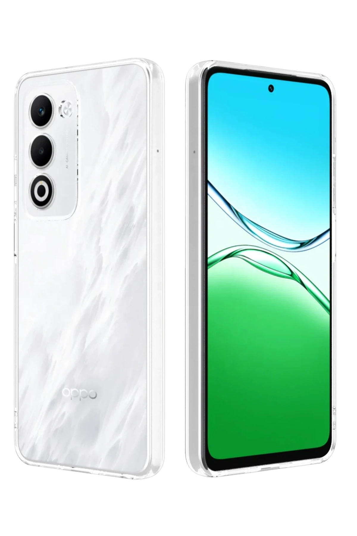 nebaktın Oppo A5 4G Lüx Şeffaf Silikon - Şeffaf 2
