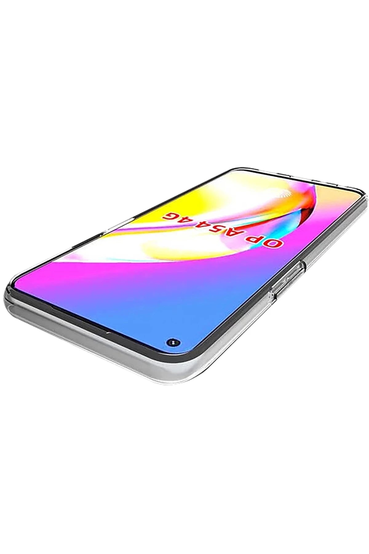 nebaktın Oppo A54 4G Kılıf Deluxe 2mm Şeffaf Silikon - Şeffaf 5