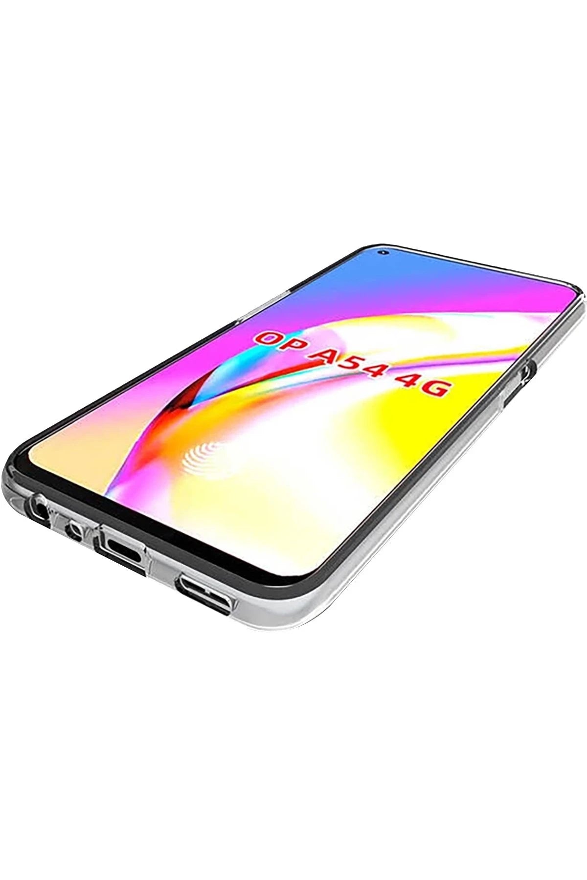 nebaktın Oppo A54 4G Kılıf Lüx Şeffaf Silikon 4