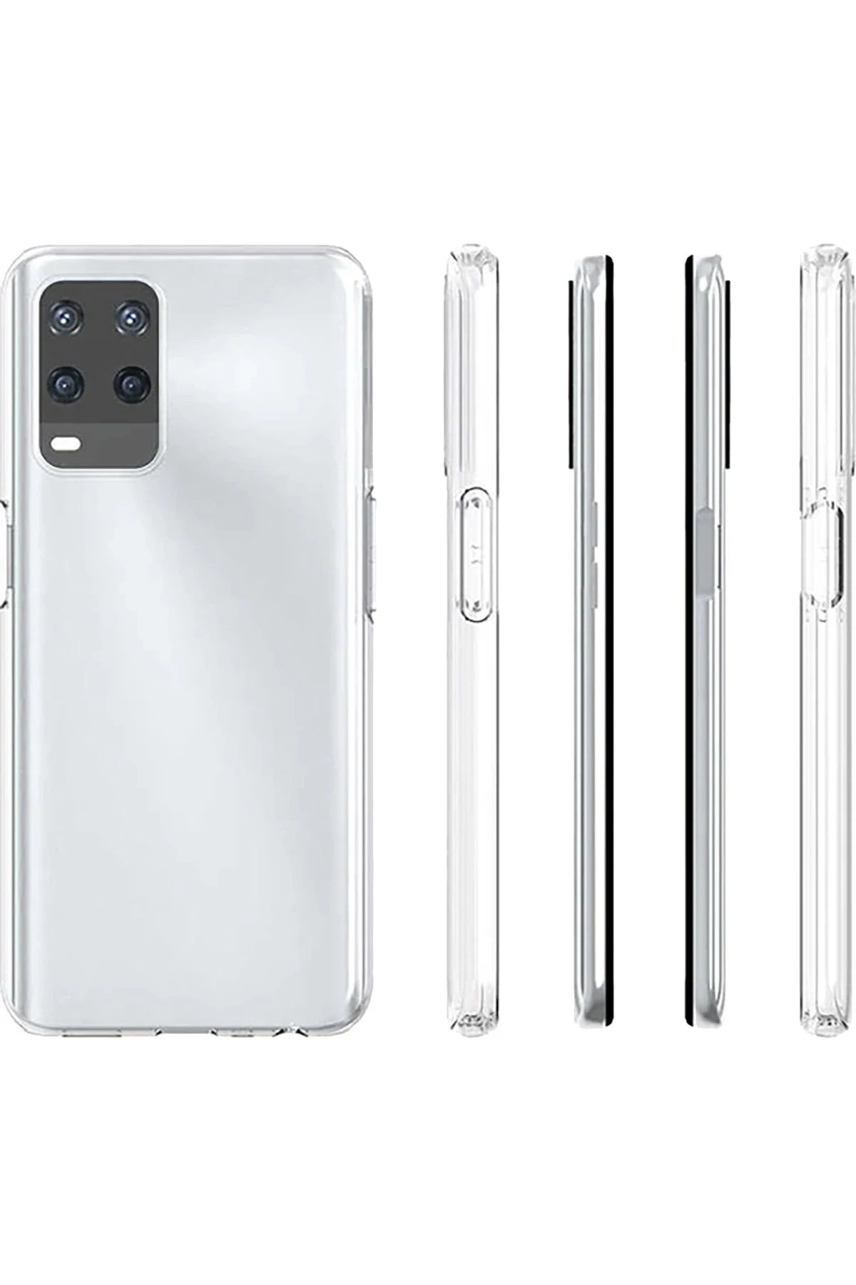nebaktın Oppo A54 4G Kılıf Lüx Şeffaf Silikon 3