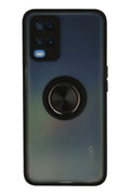 nebaktın Oppo A54 4G Kılıf Montreal Yüzüklü Silikon Kapak - Siyah 1