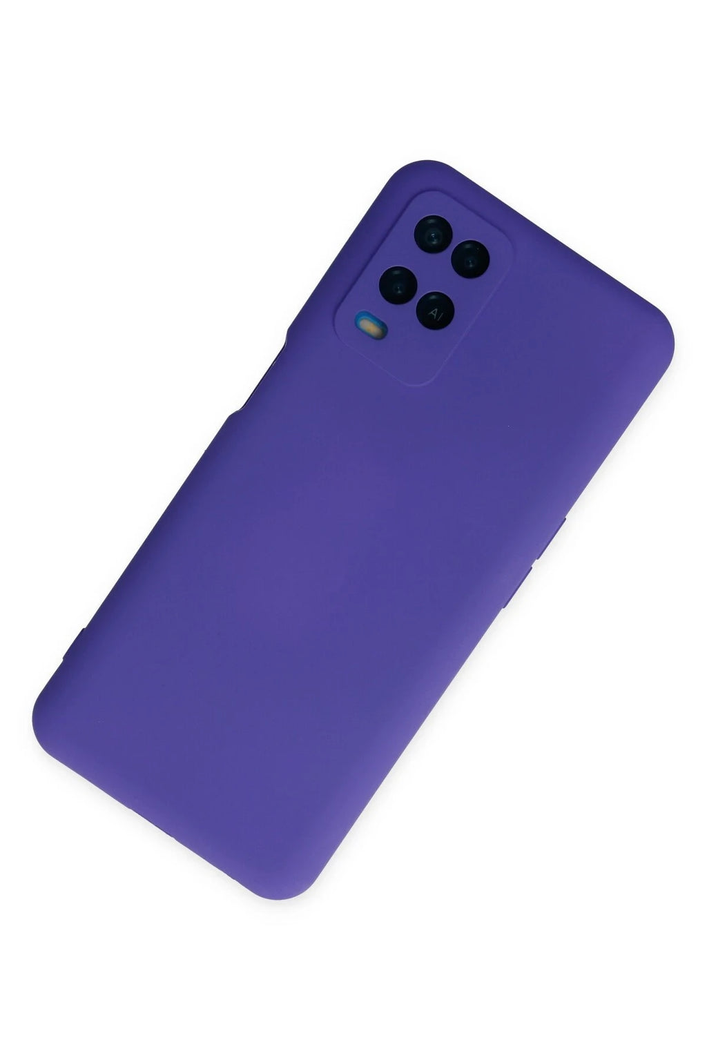 nebaktın Oppo A54 4G Kılıf Nano içi Kadife Silikon - Mor 2