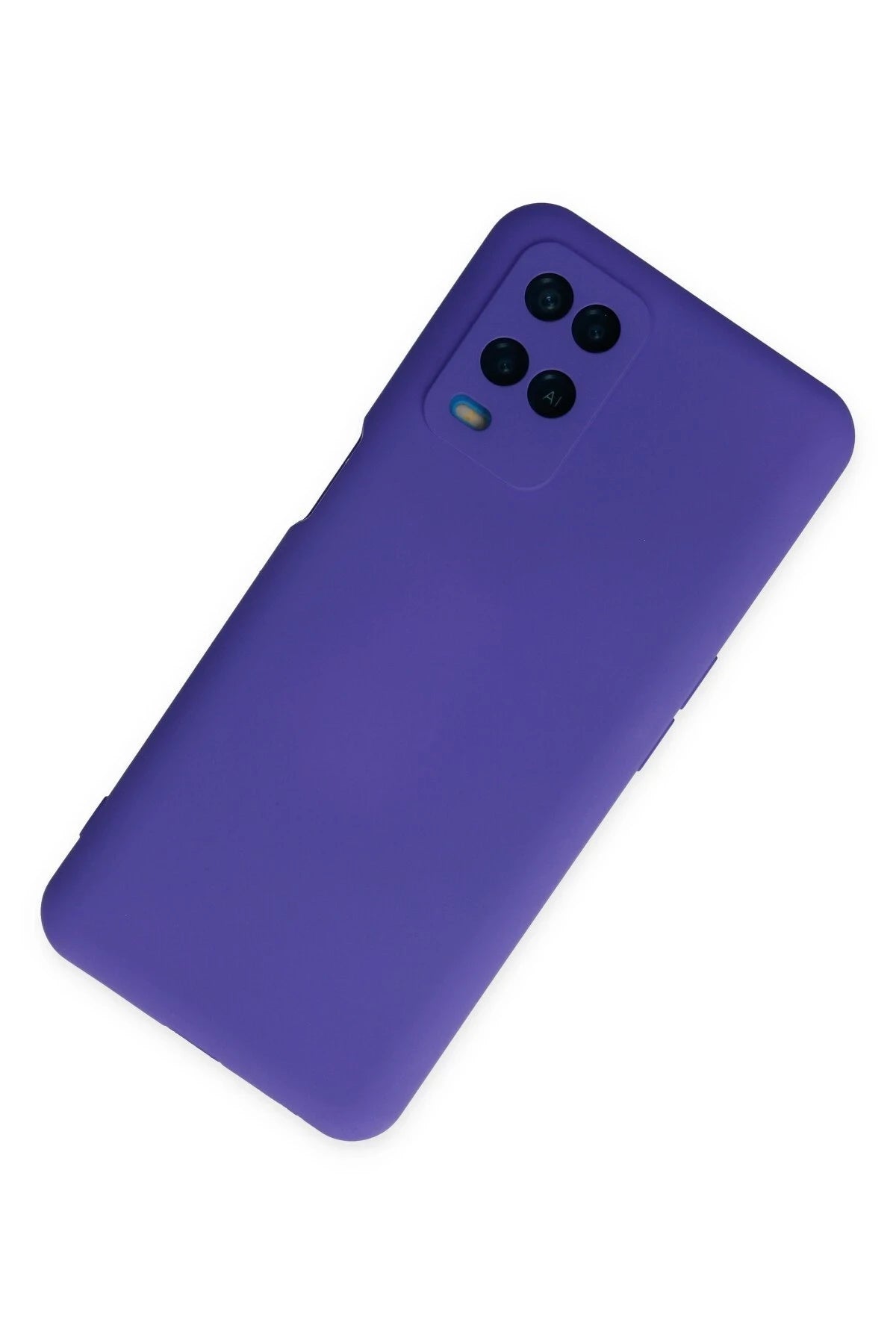 nebaktın Oppo A54 4G Kılıf Nano içi Kadife Silikon - Mor 2