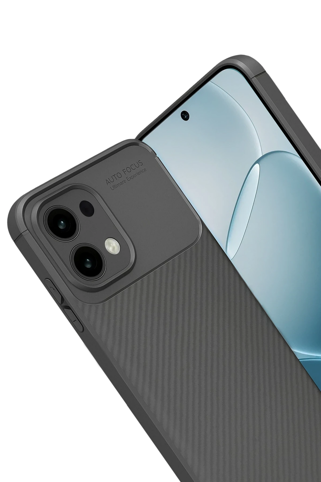 nebaktın Oppo A6 Pro 4G Auto Focus Karbon Kapak - Gri 2