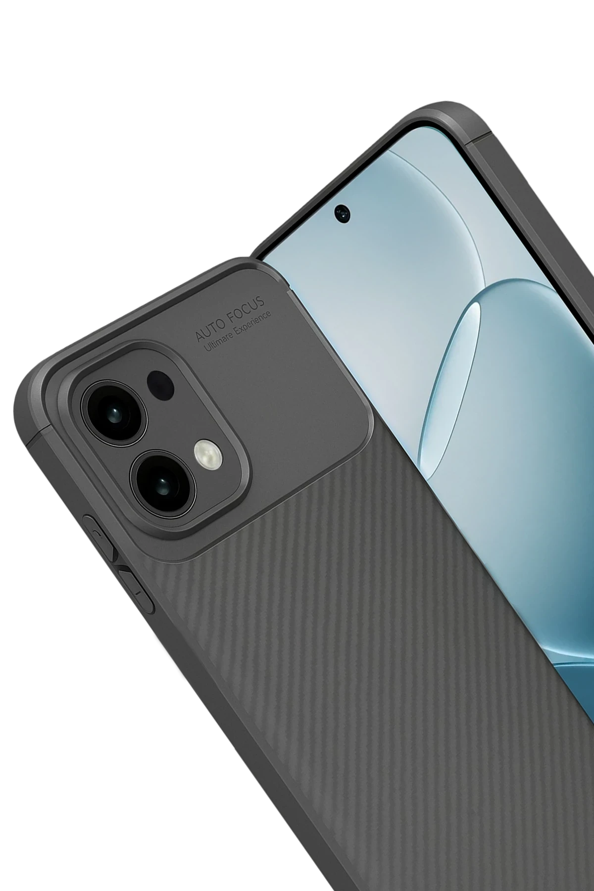 nebaktın Oppo A6 Pro 4G Auto Focus Karbon Kapak - Gri 2