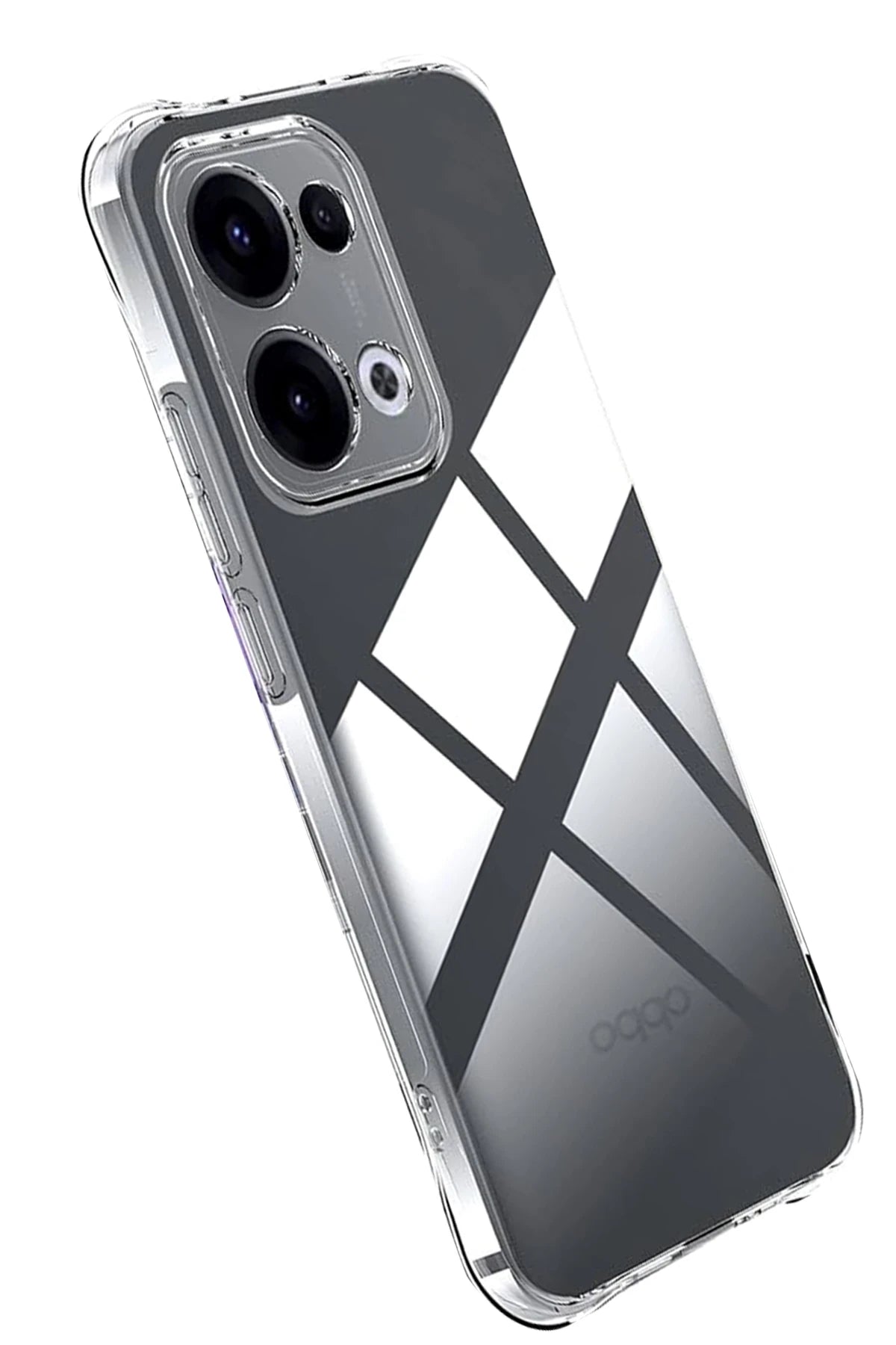 nebaktın Oppo A6 Pro 4G Lüx Şeffaf Silikon - Şeffaf 3