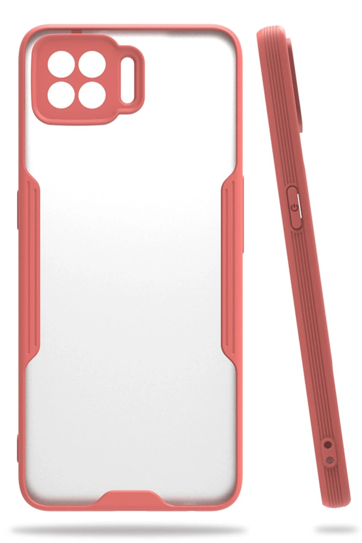 nebaktın Oppo A73 Kılıf Platin Silikon - Pembe 1