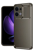 nebaktın Oppo Reno 13 Pro Kılıf Auto Focus Karbon Kapak - Kahverengi 1