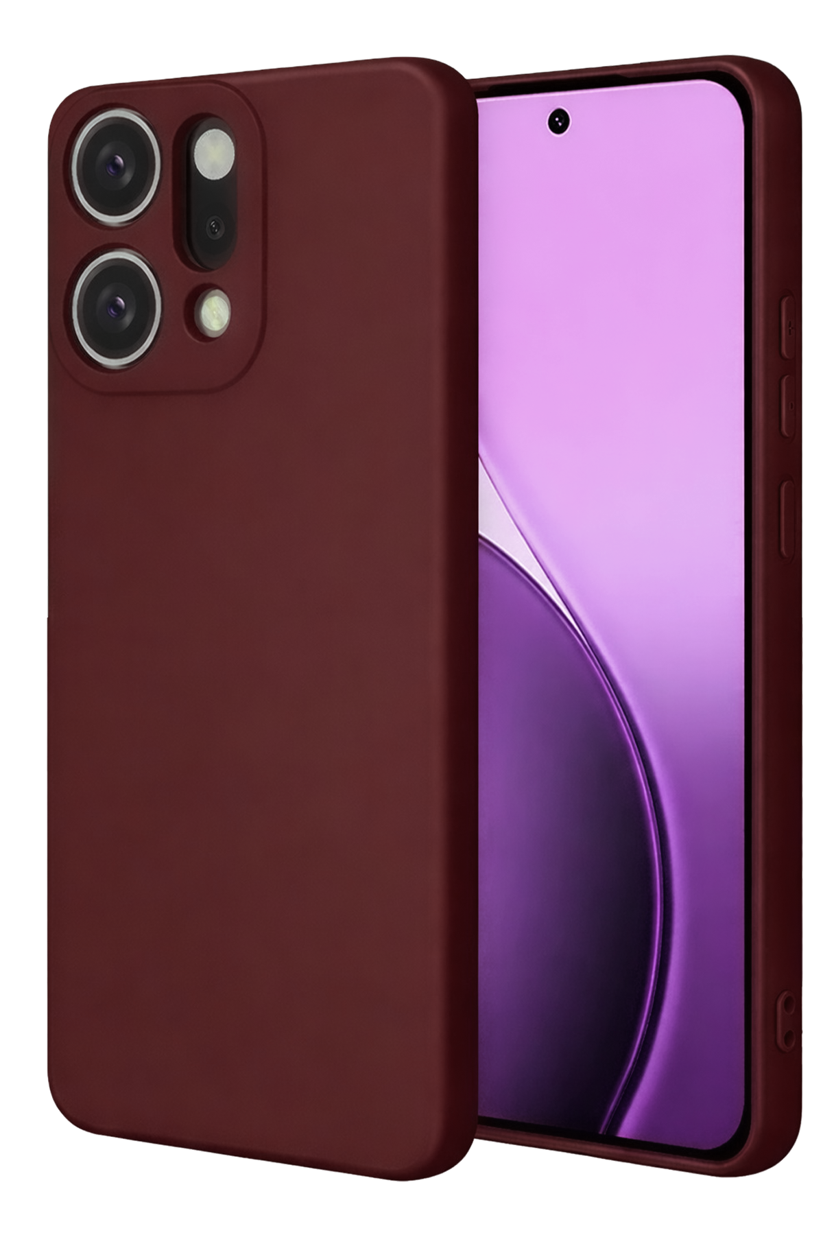 nebaktın Oppo Reno 14 First Silikon - Bordo 1