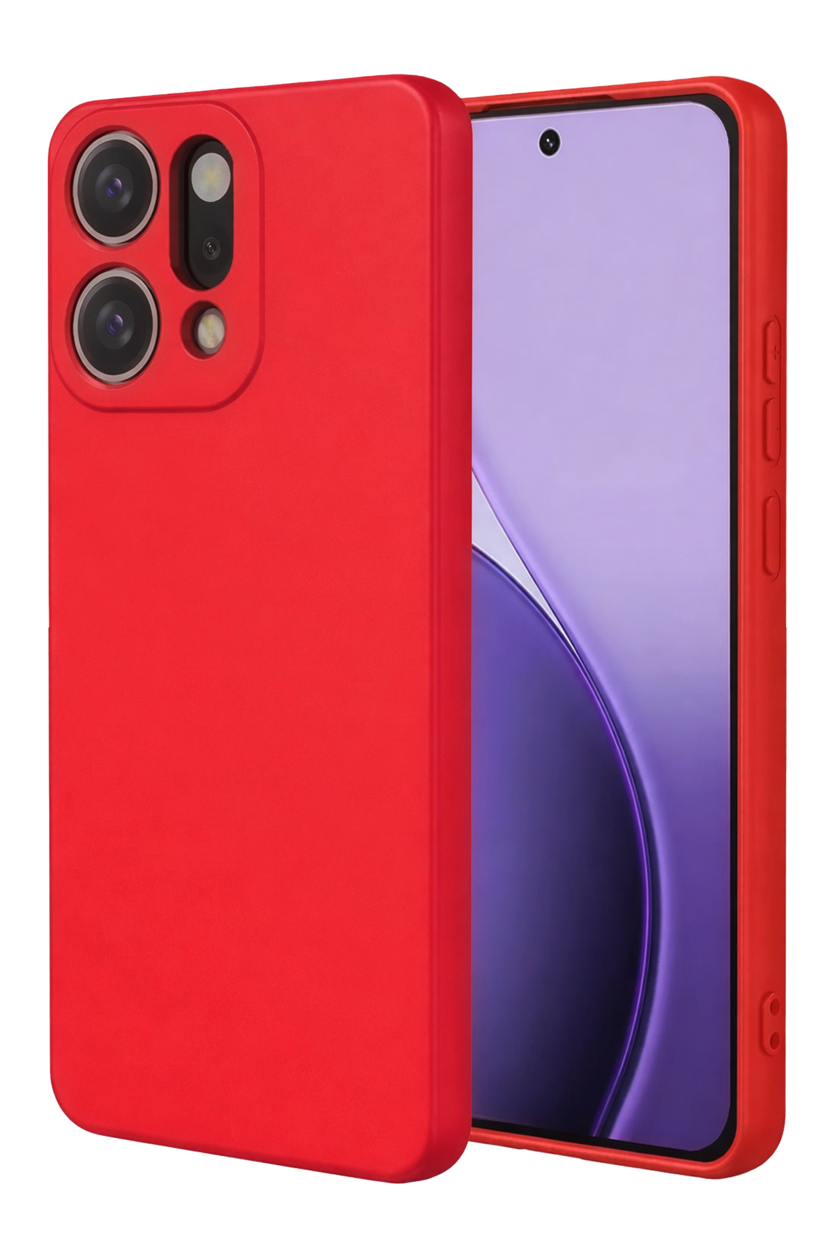 nebaktın Oppo Reno 14 First Silikon - Kırmızı 1