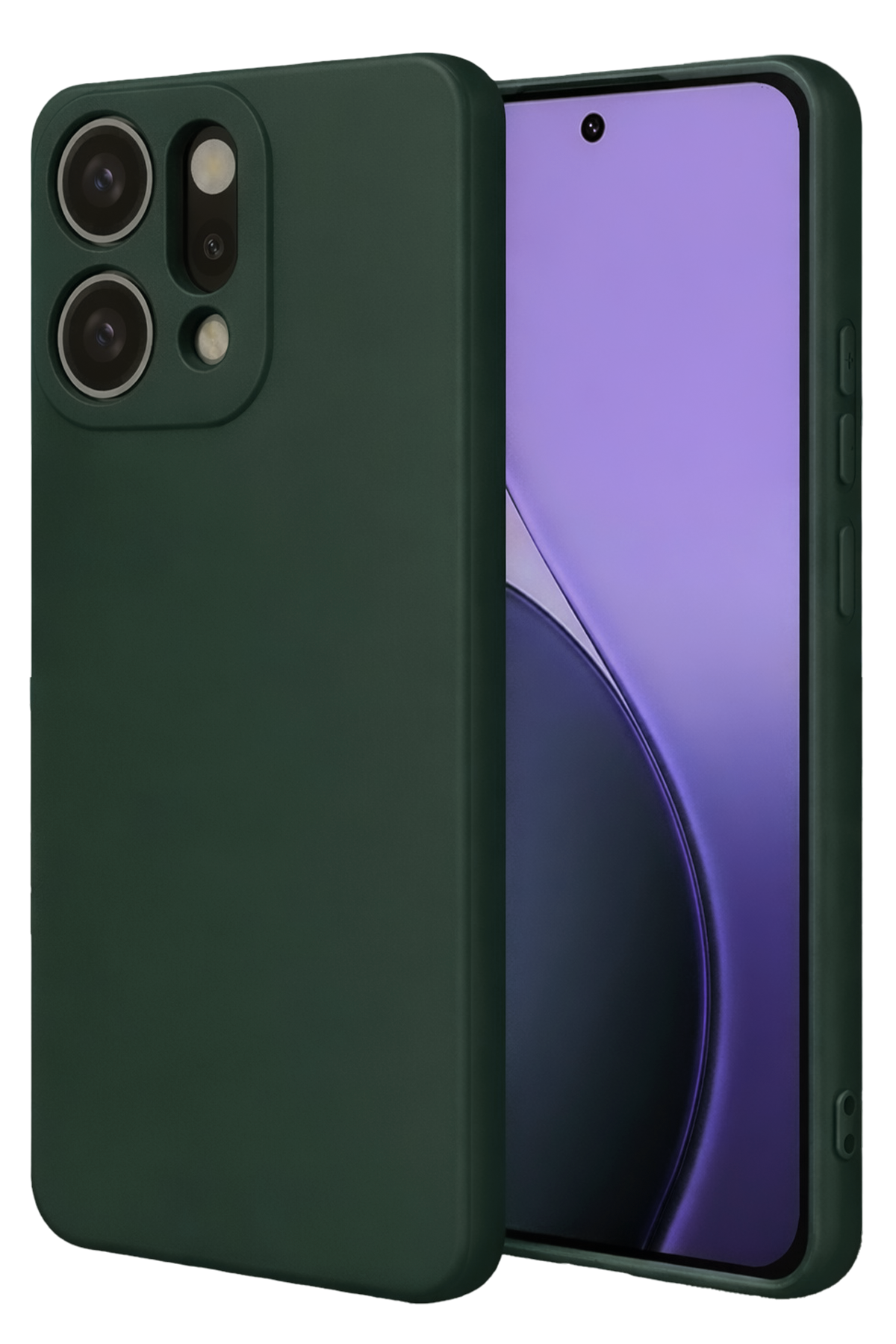 nebaktın Oppo Reno 14 First Silikon - Koyu Yeşil 1